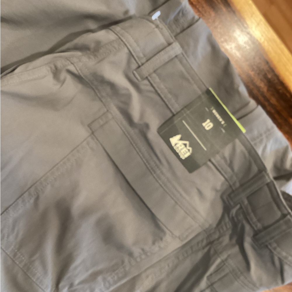 REI Sahara Convertible Pants in medium gray. - Picture 4 of 8